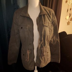 Olive Zip Up Jacket